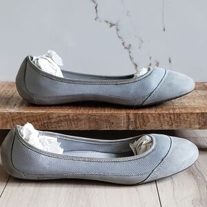 Patagonia Flats Womens 8 5 Feather Gray Mesh Slip On Ballet